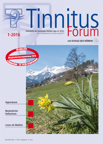 DTL-Zeitschrift Tinnitus-Forum Jahrgang 2016